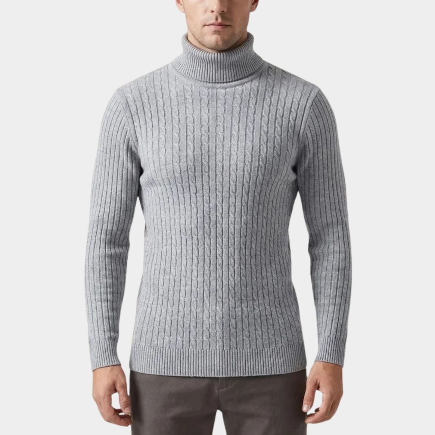 Cable Knit Roll Neck Jumper | Zyphhra