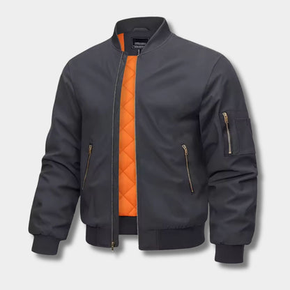 Metallic Zip Bomber Jacket | Zyphhra