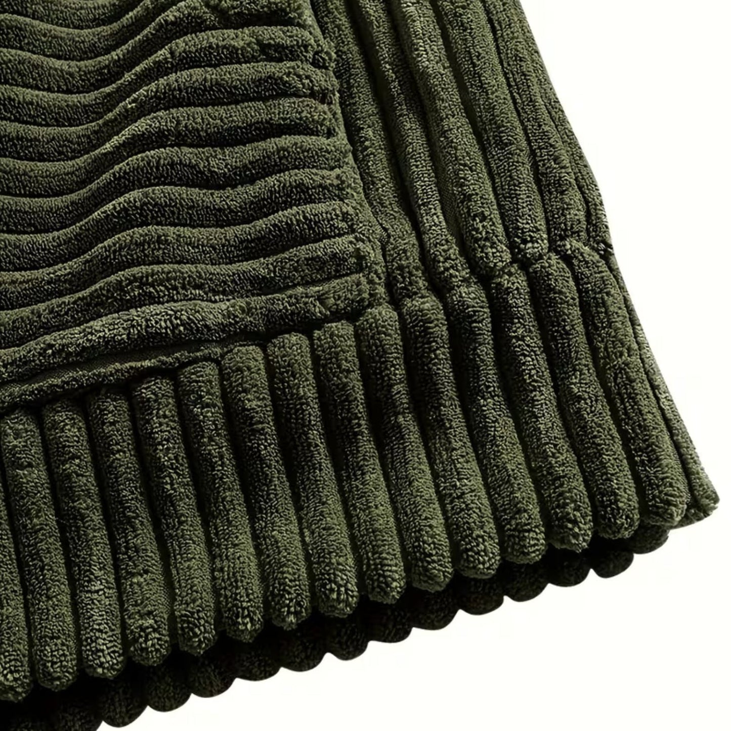 Textured Corduroy Pullover Hoodie | Zyphhra