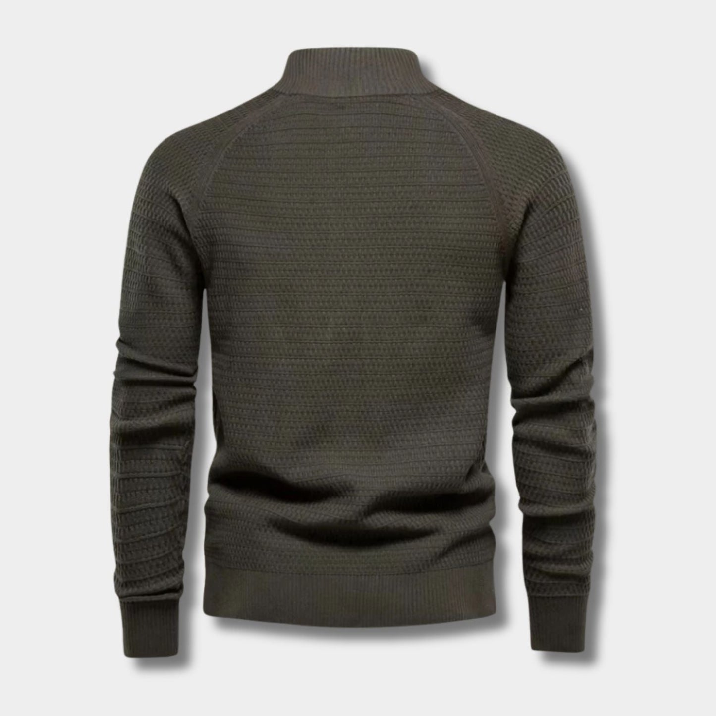 Textured Mandarin Collar Cardigan | Zyphhra