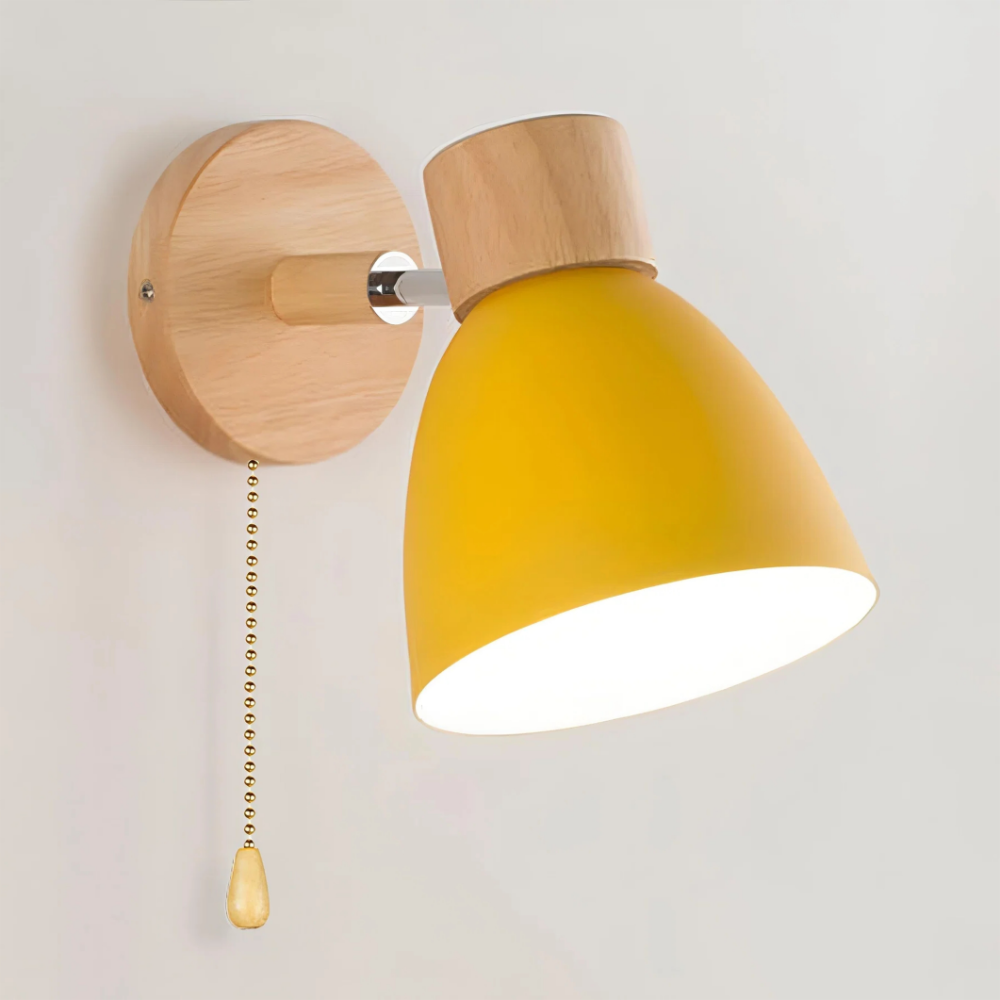 Minimalist Scandinavian Pull-Switch Wall Light | Zyphhra