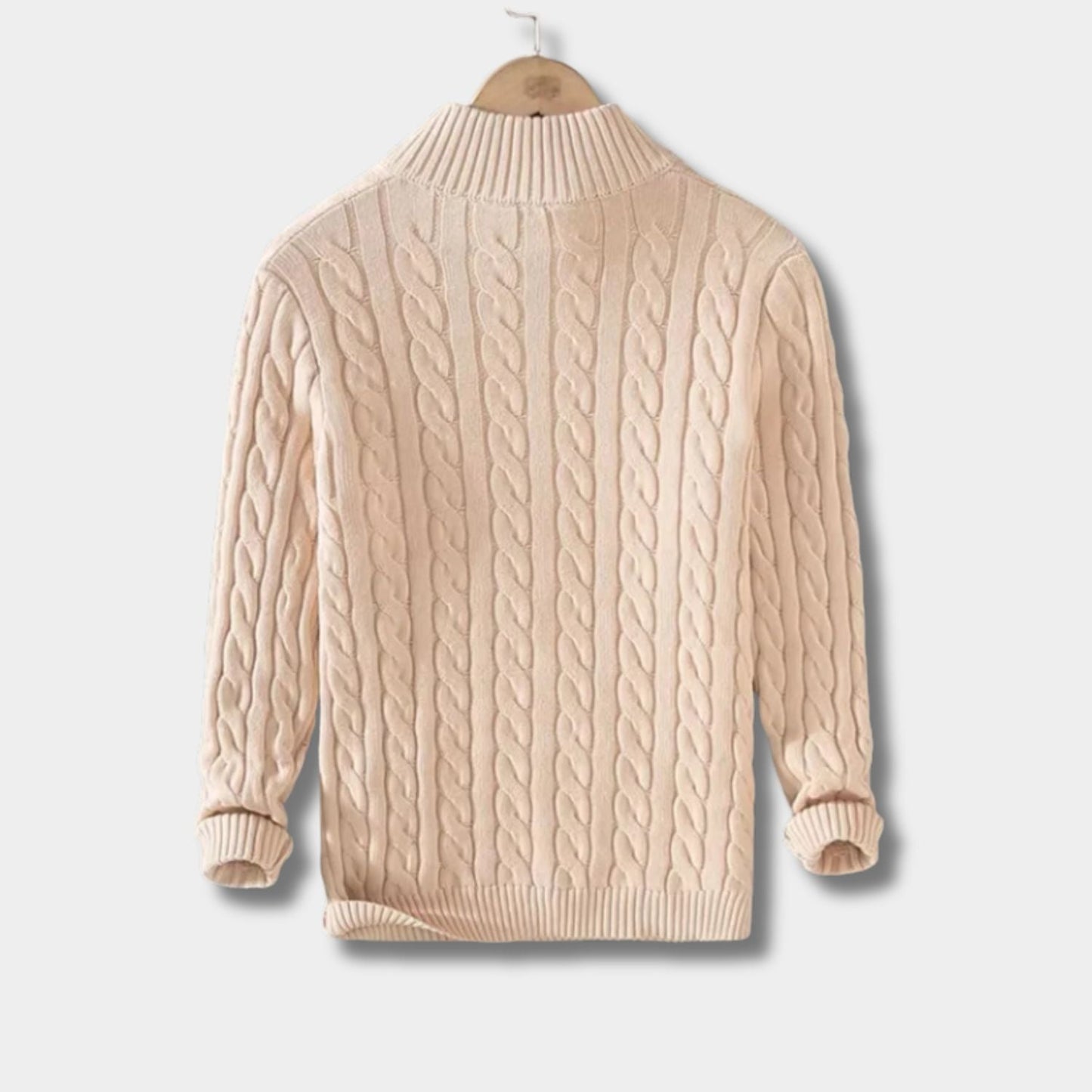 Cable Knit Quarter-Zip Jumper | Zyphhra