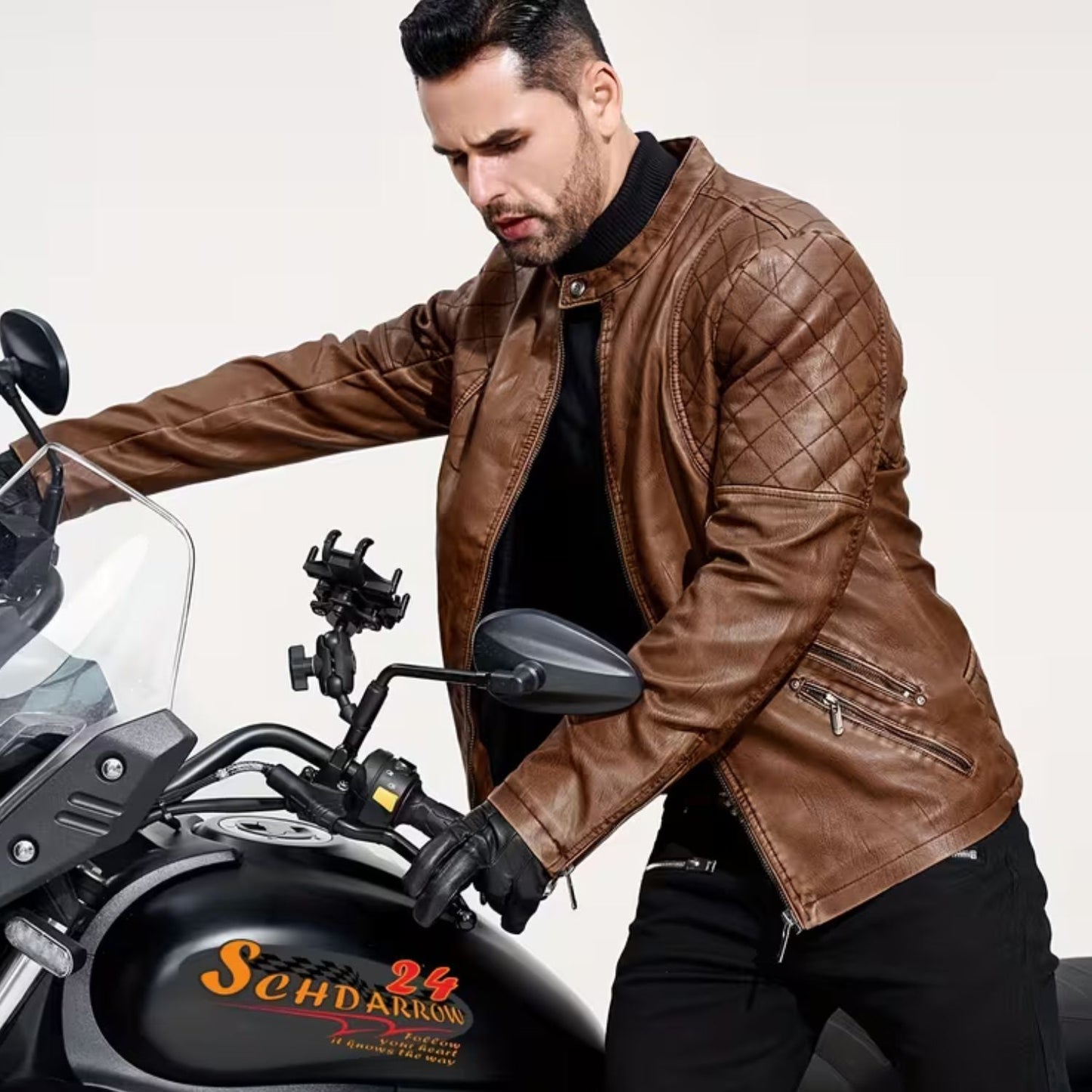 Vintage Quilted Leather Jacket | Zyphhra
