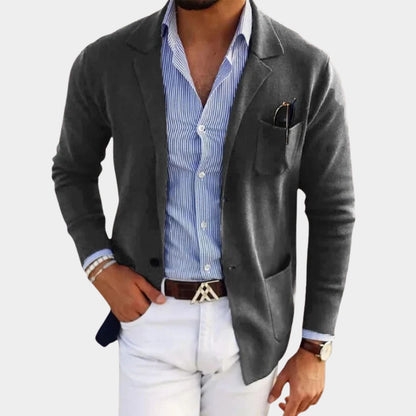 Tailored Lapel Knit Cardigan | Zyphhra