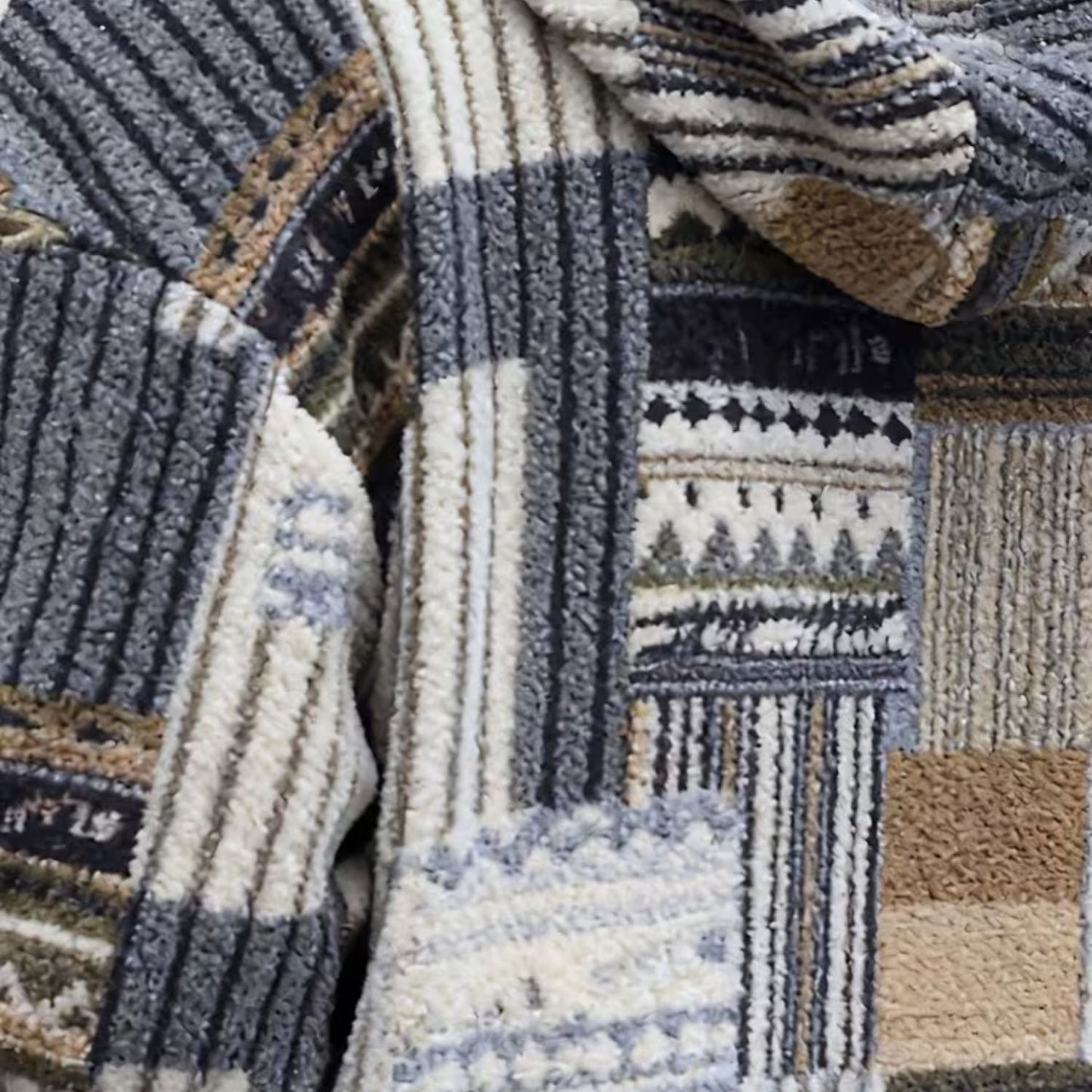 Patchwork Sherpa Half Zip Hoodie | Zyphhra