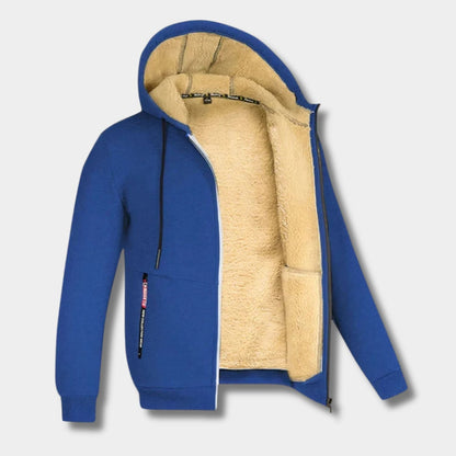 Fleece Lined Hooded Fleece Jacket | Zyphhra