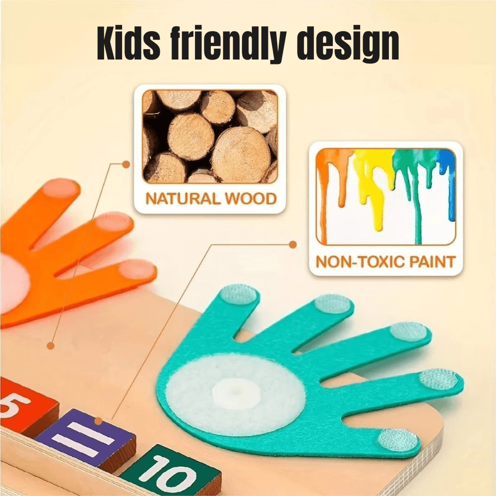 Interactive Wooden Counting Practice Set | Zyphhra