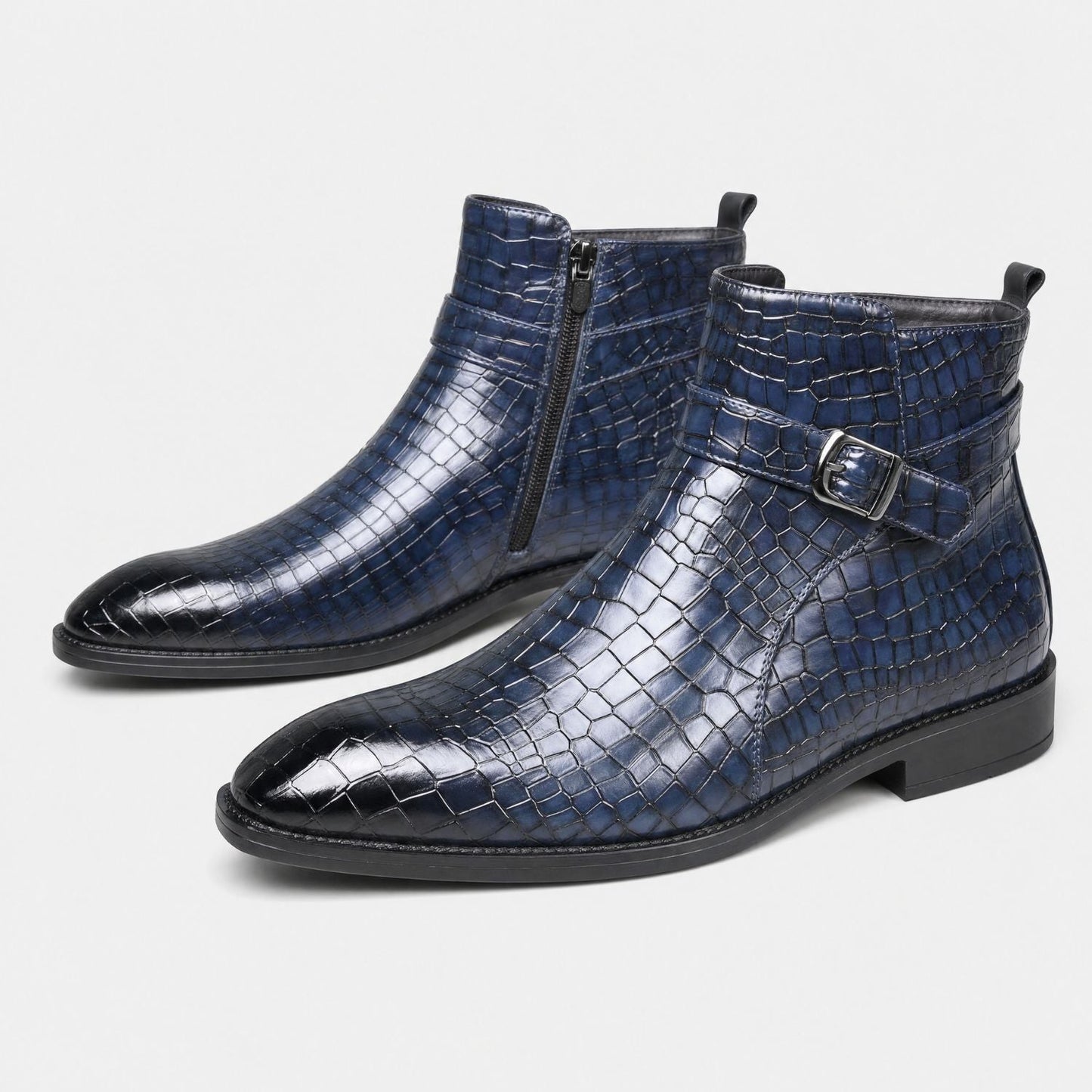 Croc Buckle Dress Boots | Zyphhra
