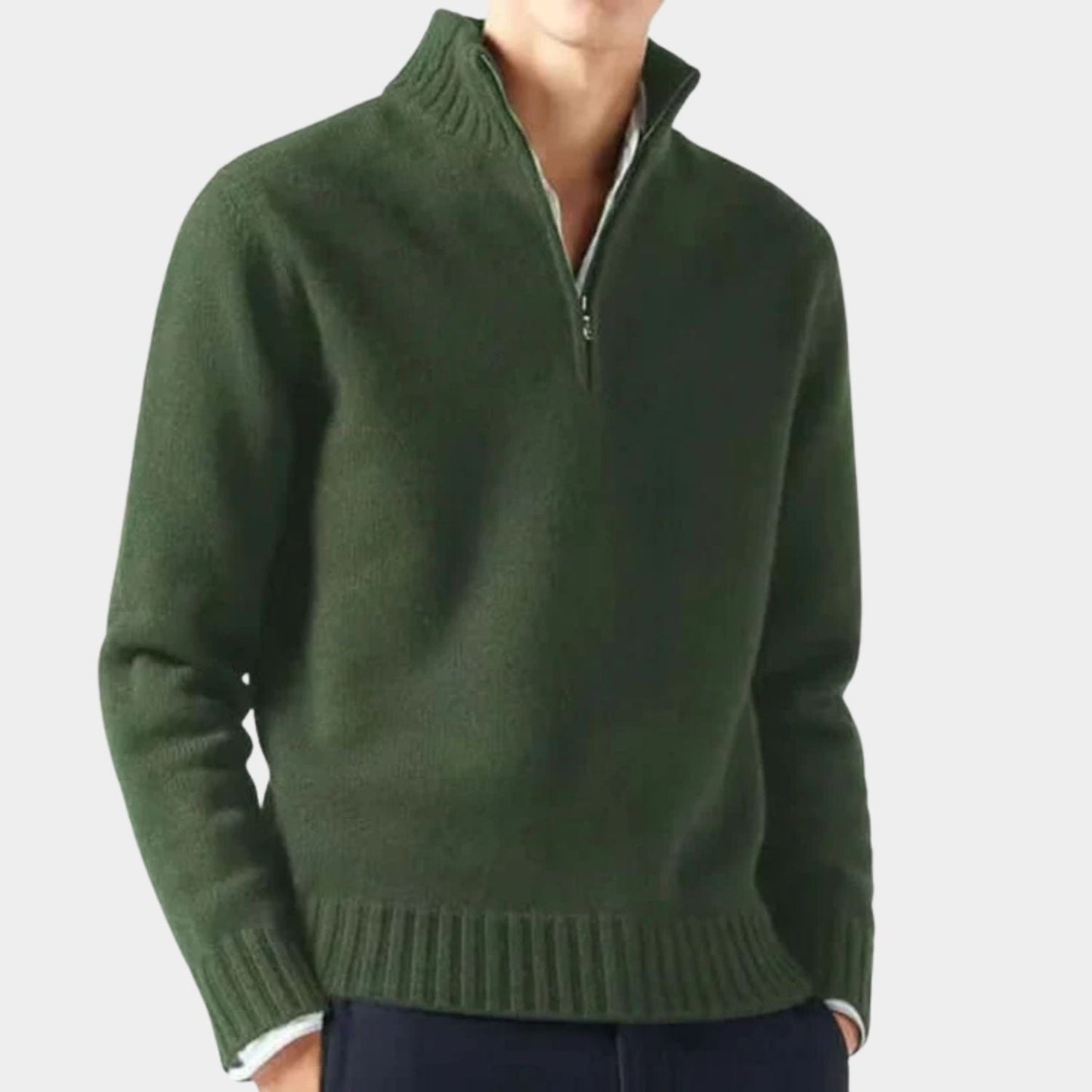 Quarter-Zip Warm Jumper | Zyphhra
