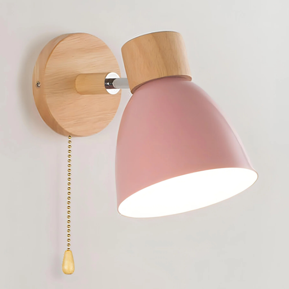 Minimalist Scandinavian Pull-Switch Wall Light | Zyphhra