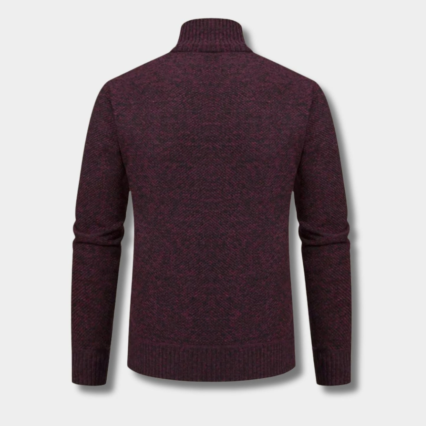 Zip-Up Mock Neck Cardigan | Zyphhra