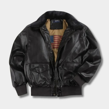 Vintage Leather Aviator Jacket | Zyphhra