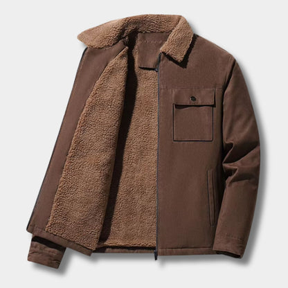 Sherpa Lined Aviator Winter Jacket | Zyphhra