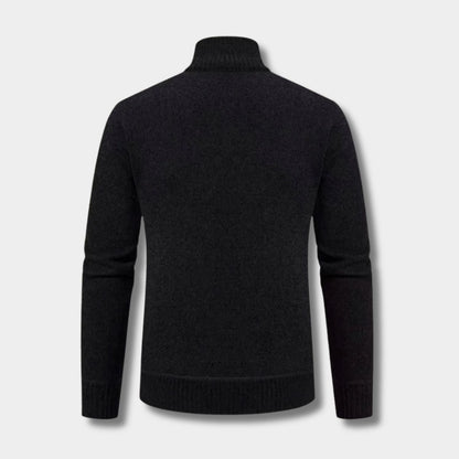Geometric Zip Knit Cardigan | Zyphhra