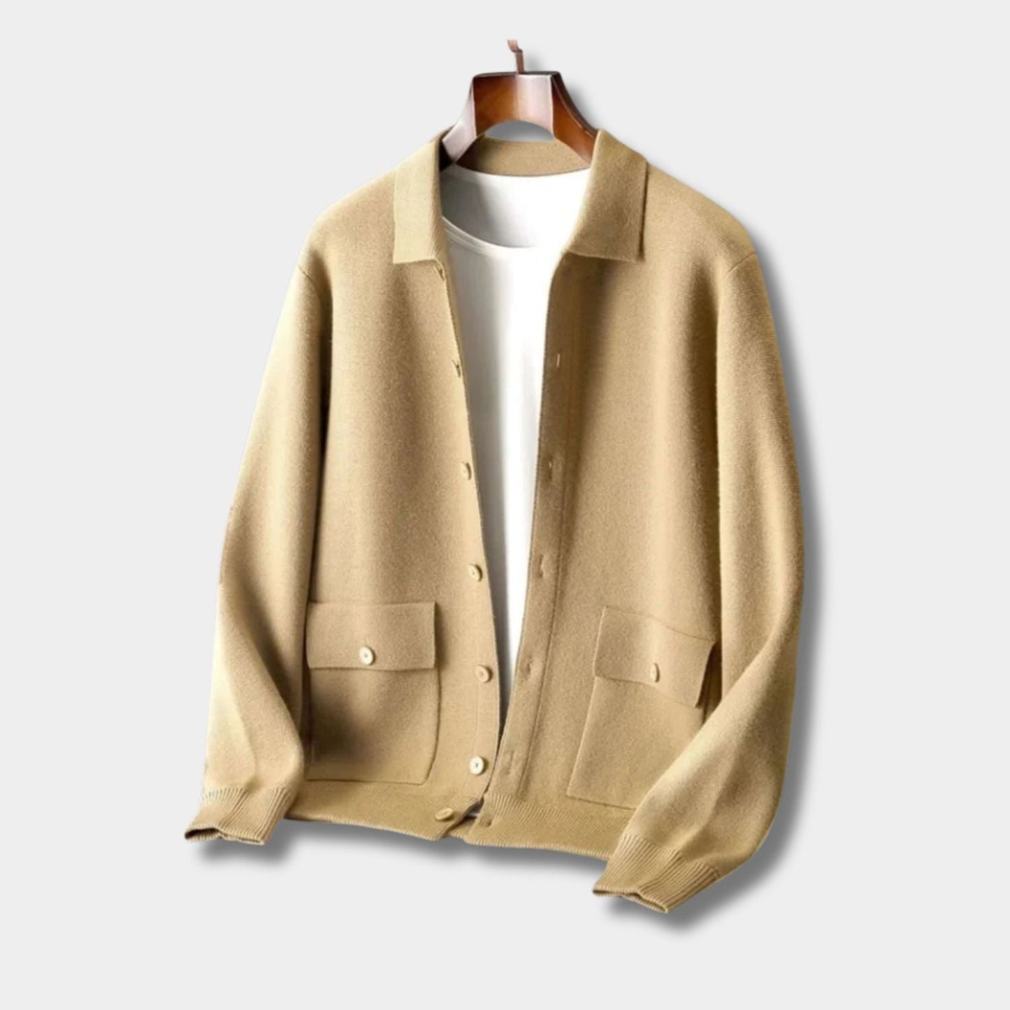 Collared Button Knit Cardigan | Zyphhra