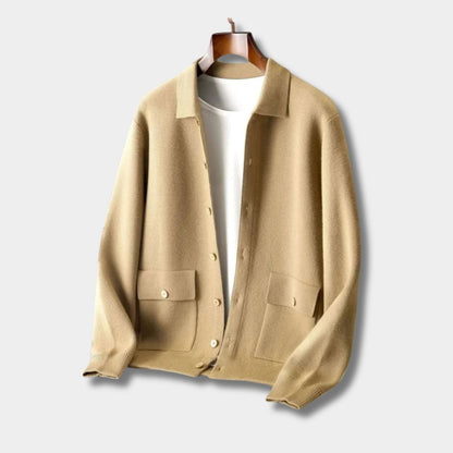 Collared Button Knit Cardigan | Zyphhra