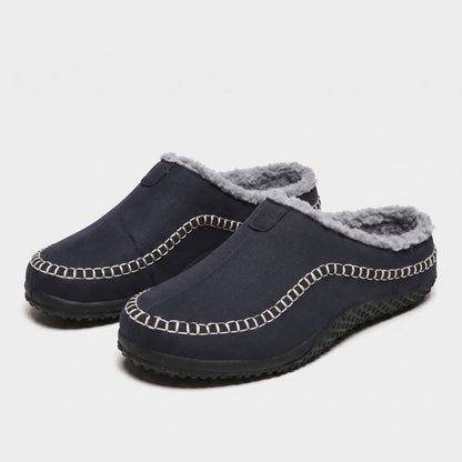 Sherpa Trim Slip-On Slippers | Zyphhra