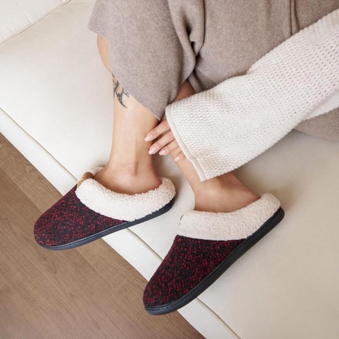 Memory Foam Fleece Slippers | Zyphhra