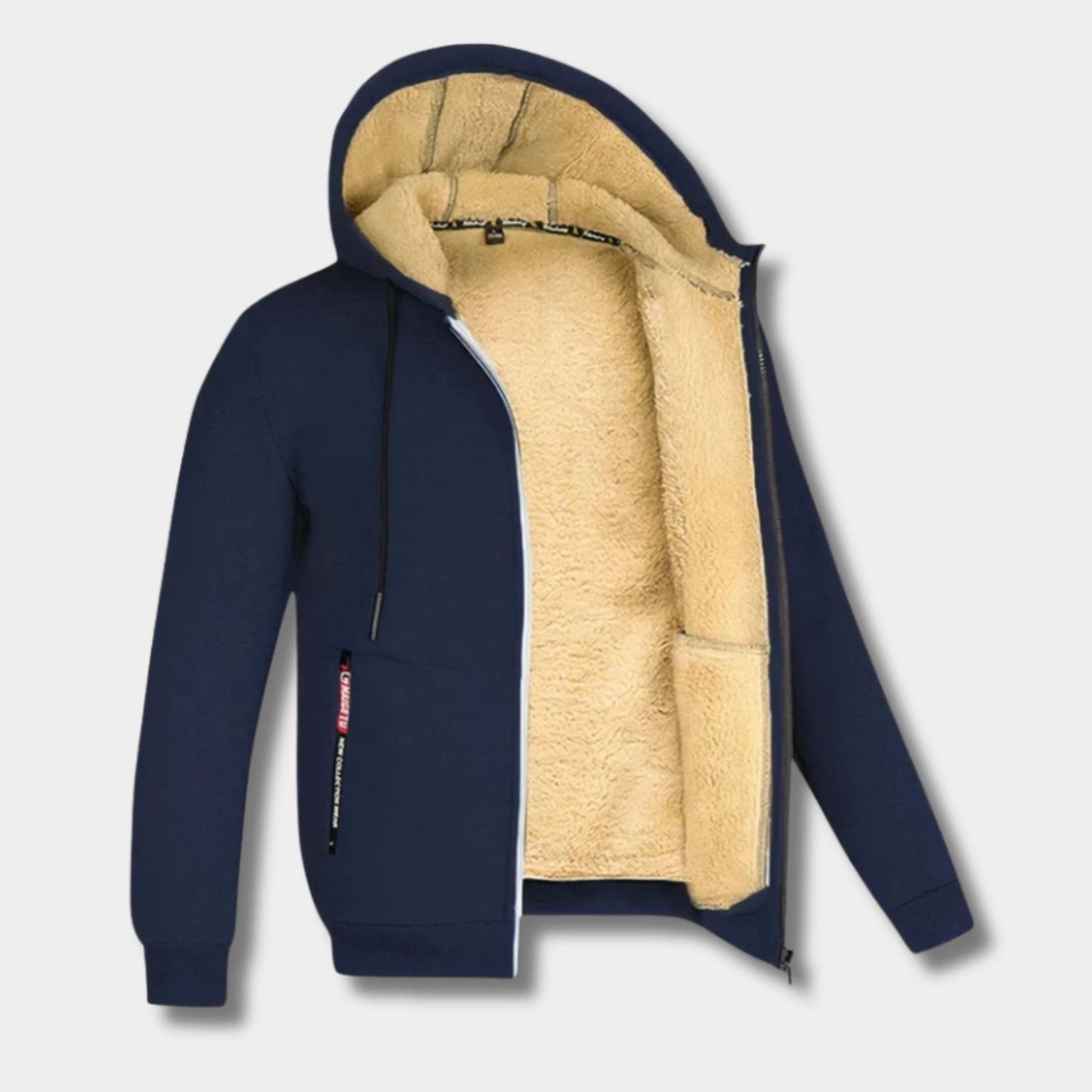 Fleece Lined Hooded Fleece Jacket | Zyphhra