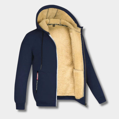 Fleece Lined Hooded Fleece Jacket | Zyphhra