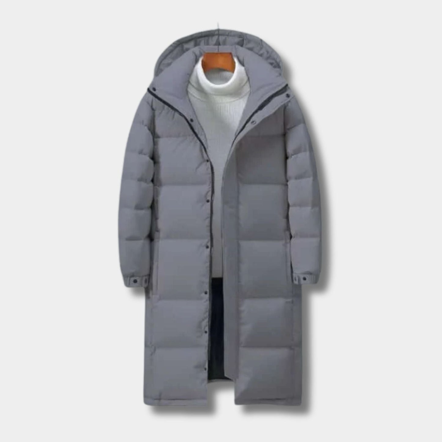 Longline Hooded Padded Ski Coat | Zyphhra