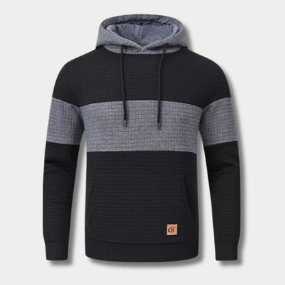 Textured Jacquard Pullover Hoodie | Zyphhra