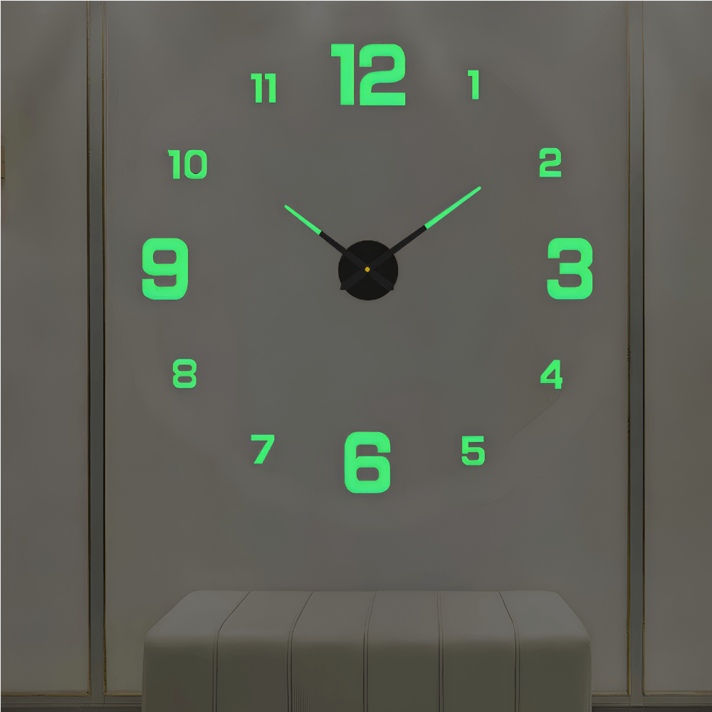 Minimalist Black Designer Wall Clock | Zyphhra