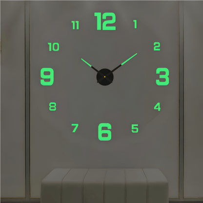 Minimalist Black Designer Wall Clock | Zyphhra