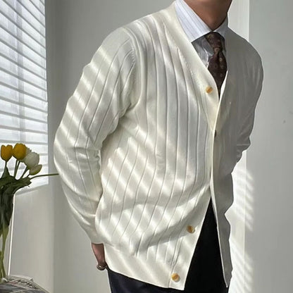 Slim Ribbed Knit Cardigan | Zyphhra