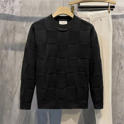 Textured Knit Crew Neck Jumper | Zyphhra