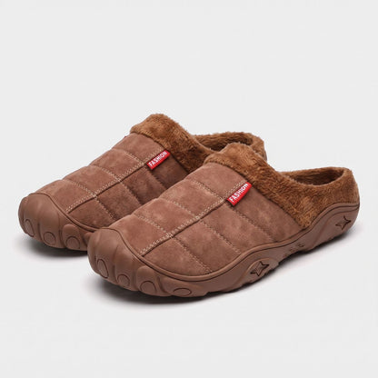 Quilted Plush Slip-On Slippers | Zyphhra