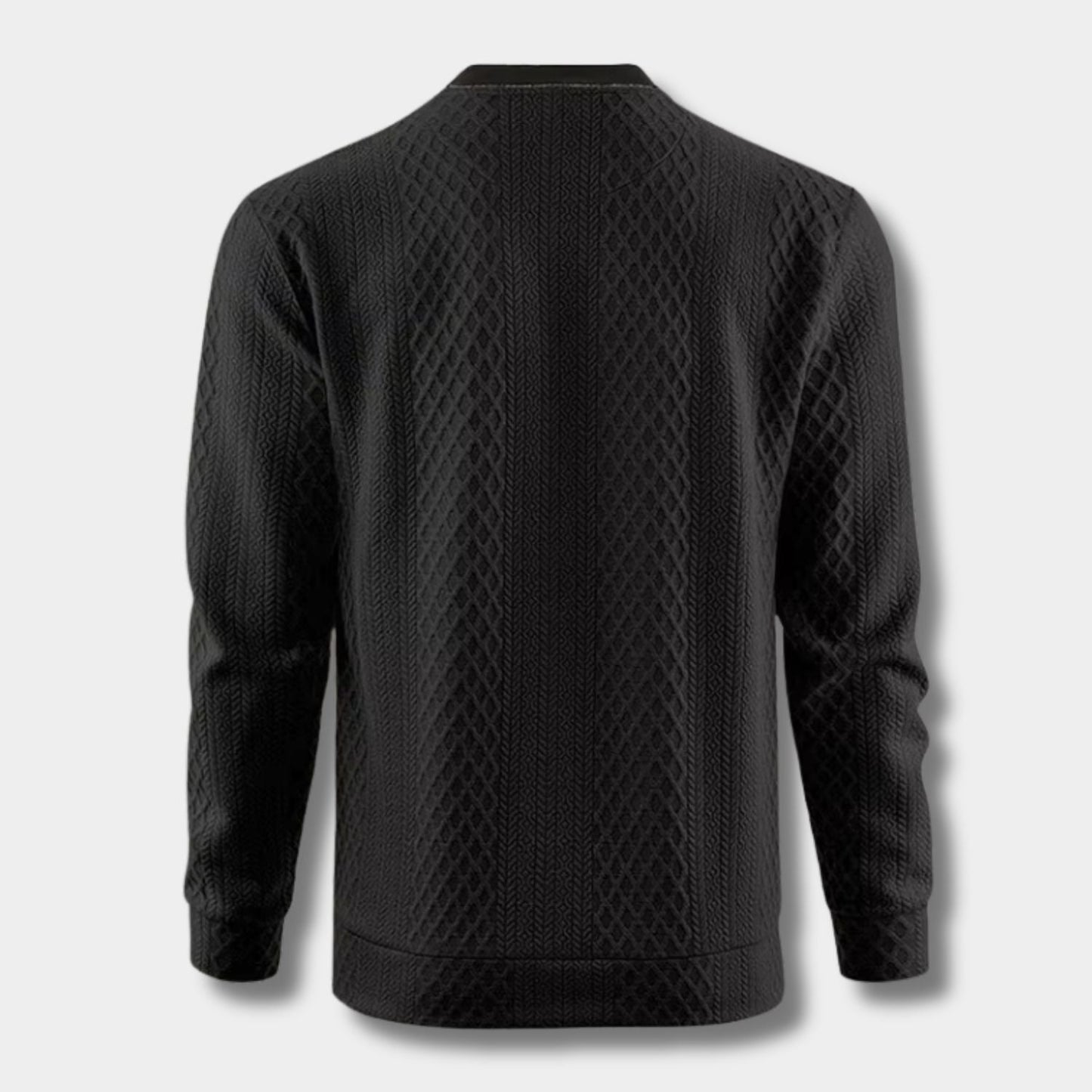 Checkered Panel Knit Jumper | Zyphhra