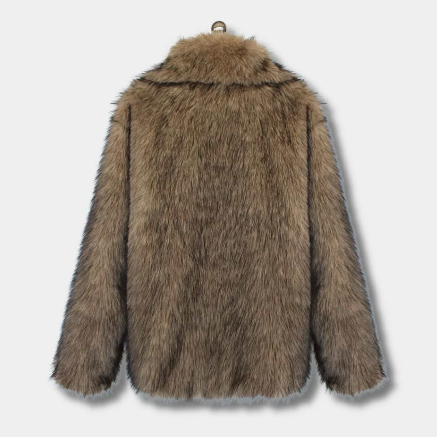 Wide-Lapel Faux Fur Jacket | Zyphhra