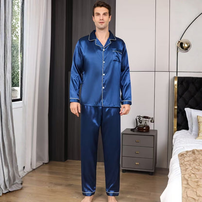 Silky Piping Button Pyjama Set | Zyphhra