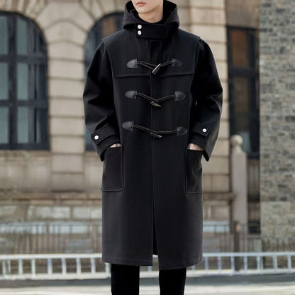Hooded Toggle Button Over Coat | Zyphhra
