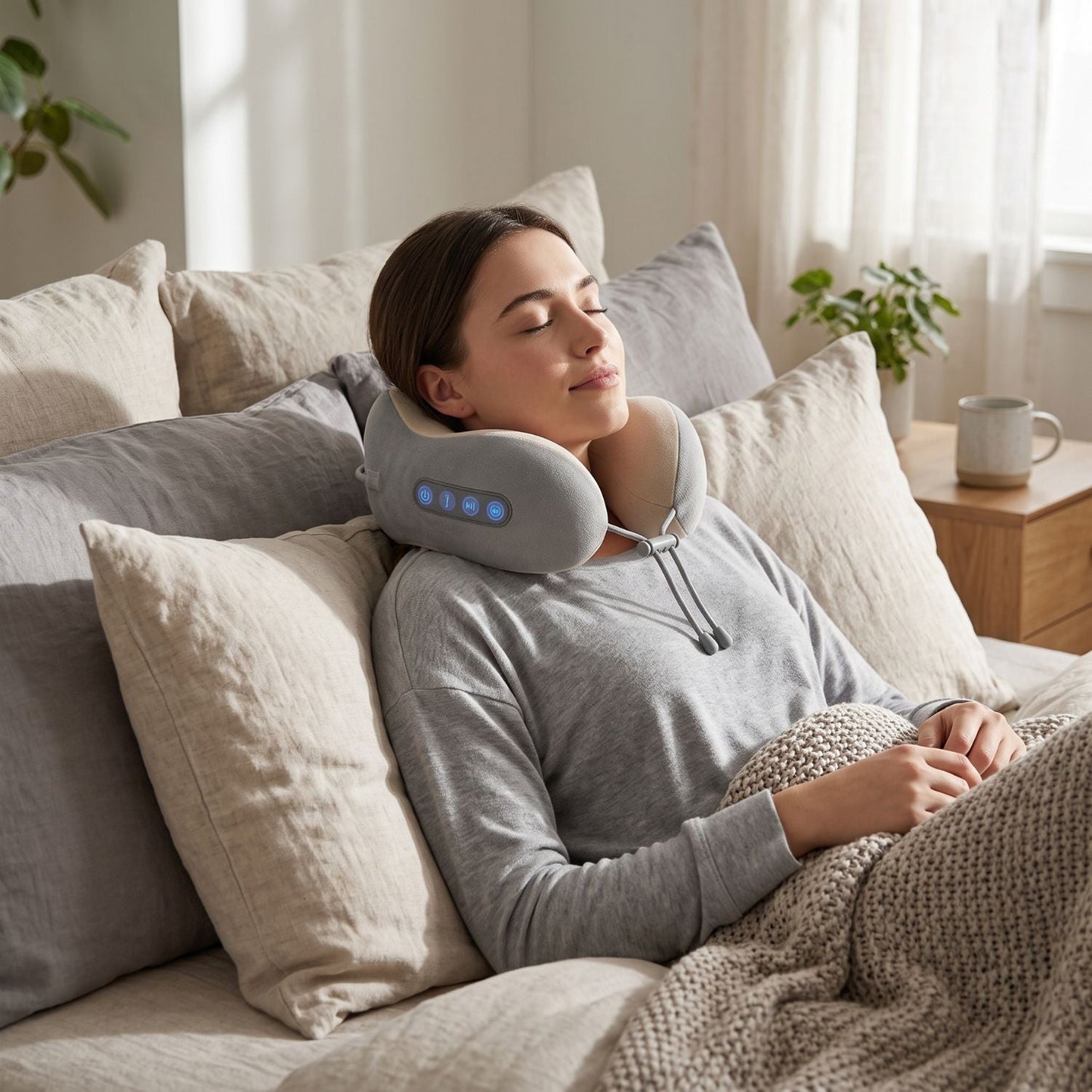 Heated Rechargeable Neck Massager | Zyphhra
