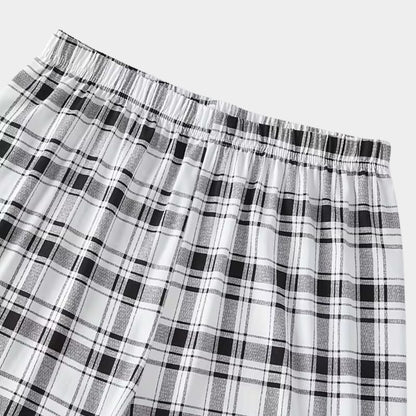 3-Piece Plaid Summer Pyjama Set | Zyphhra