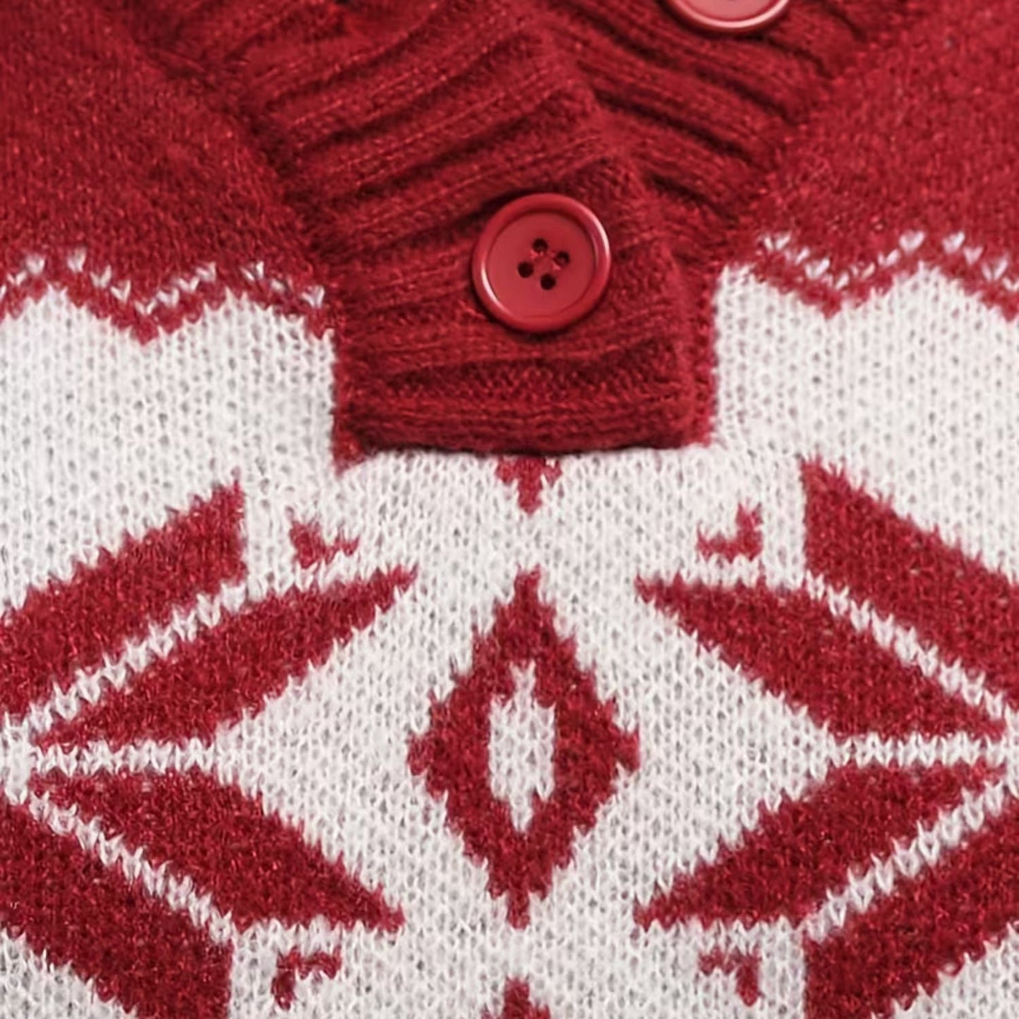 Snowflake Button Christmas Jumper | Zyphhra