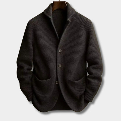 Tailored Shawl Knit Cardigan | Zyphhra