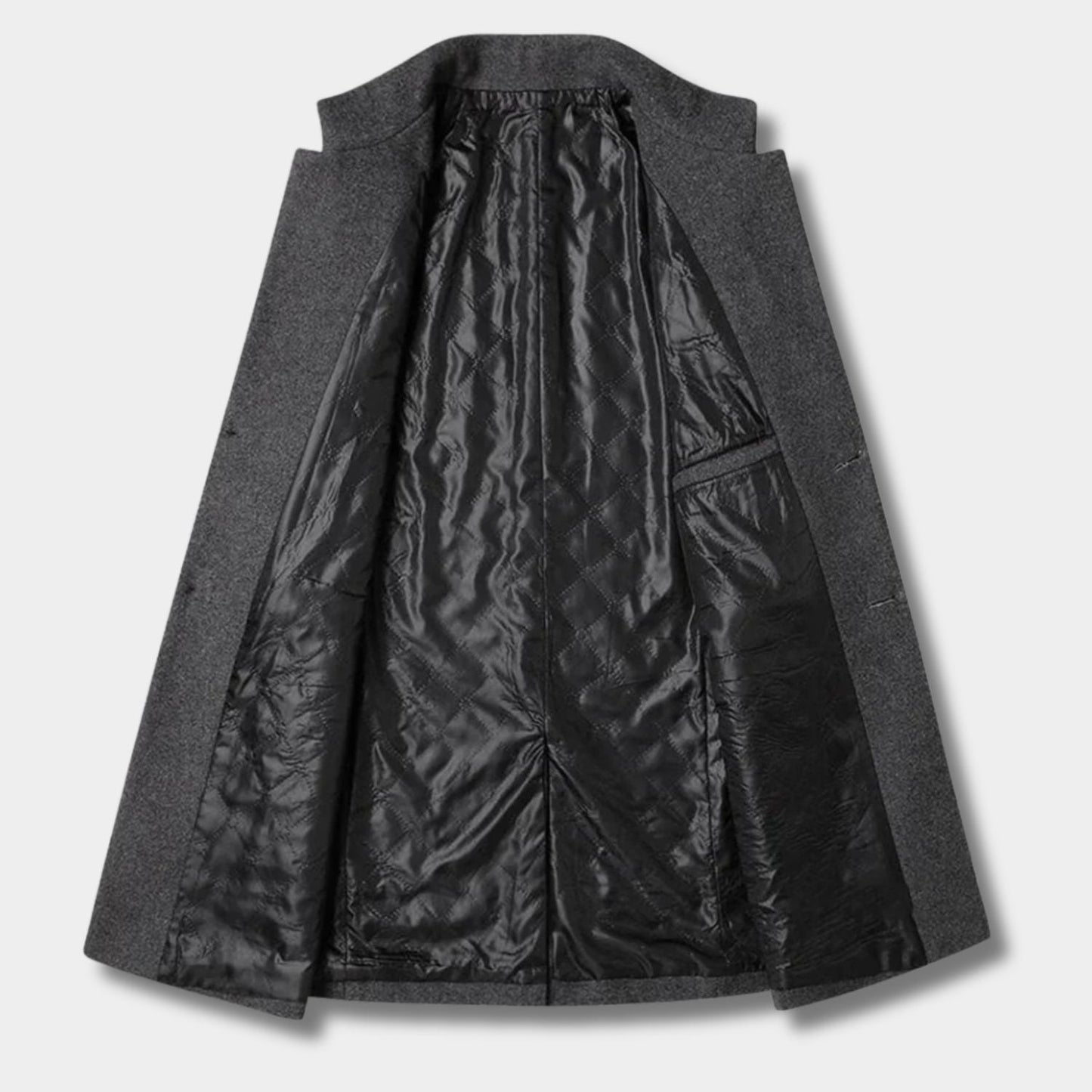 High Neck Wool Blend Over Coat | Zyphhra