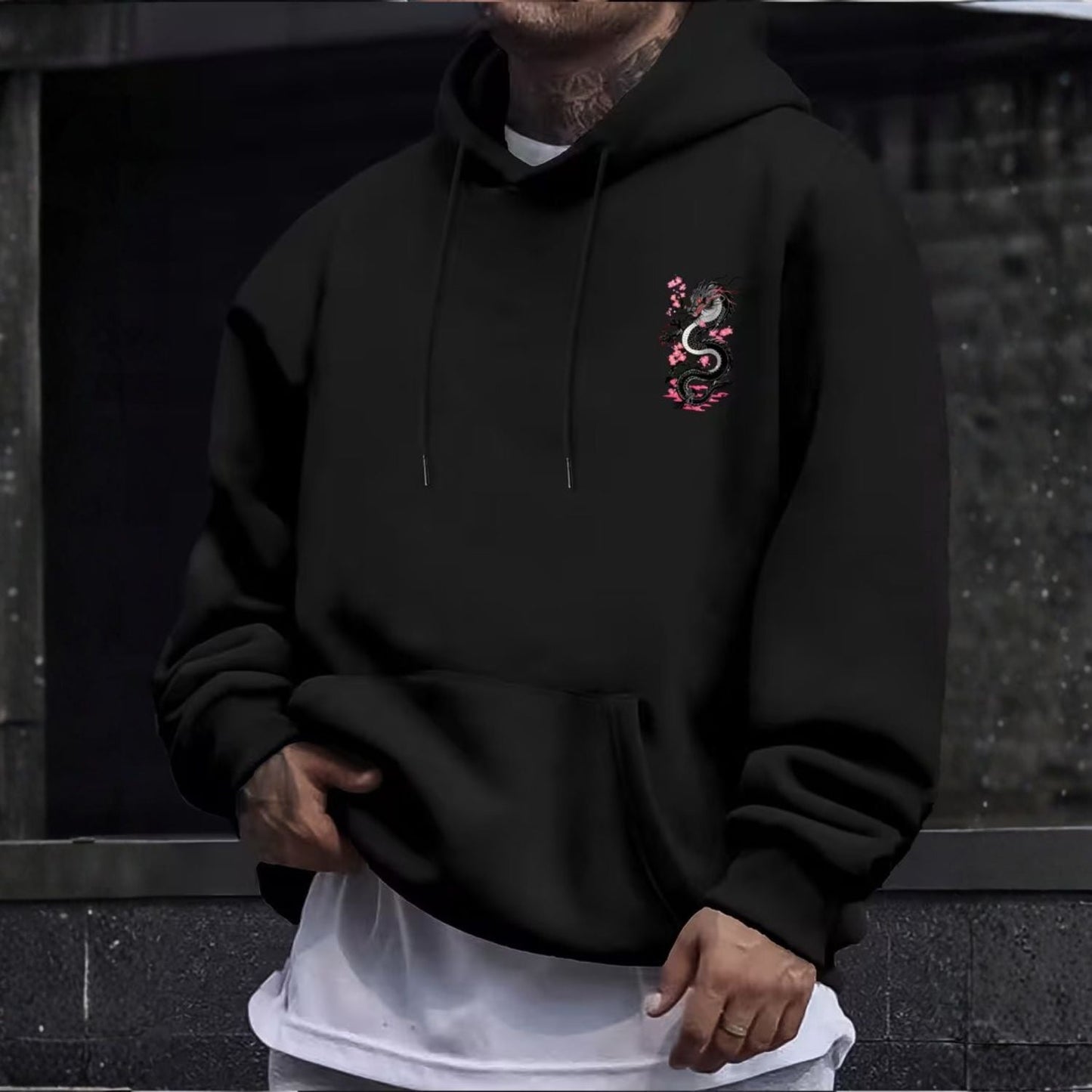 Japanese Dragon Graphic Hoodie | Zyphhra