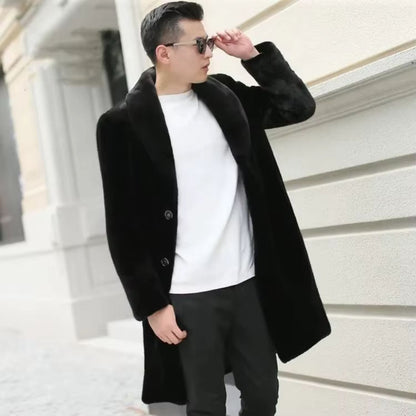 Button Front Plush Fur Coat | Zyphhra