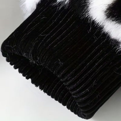 Colour Block Faux Fur Jacket | Zyphhra
