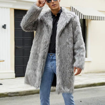 Wide Collar Shaggy Fur Coat | Zyphhra