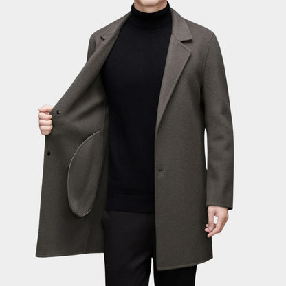 Modern Tailored Wool Over Coat | Zyphhra