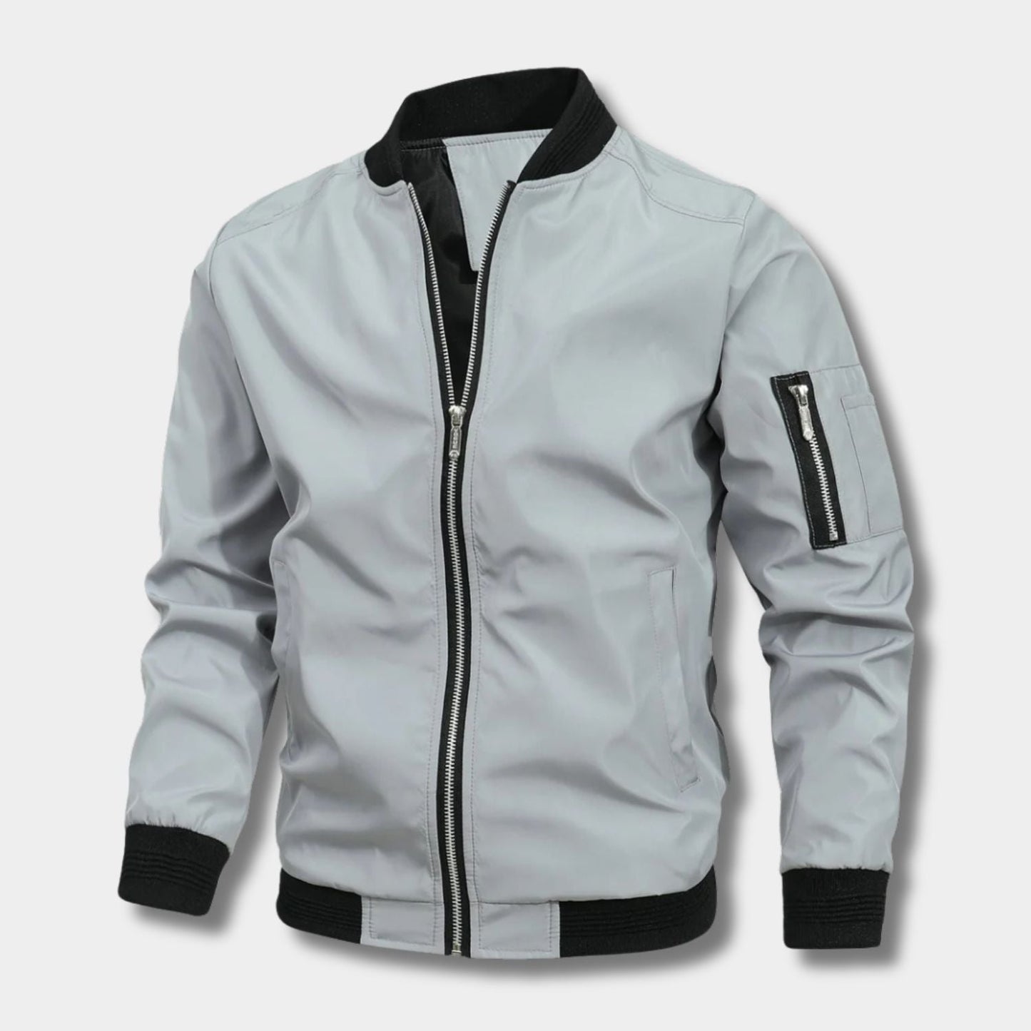 Minimal Utility Bomber Jacket | Zyphhra
