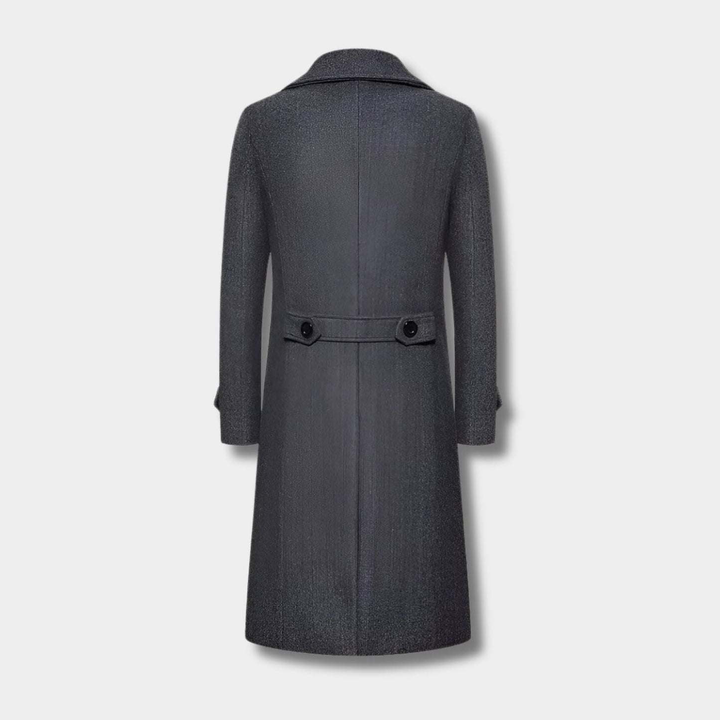 Double Button Longline Over Coat | Zyphhra