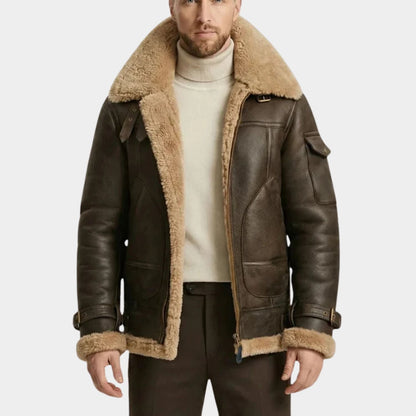 Shearling Aviator Jacket | Zyphhra