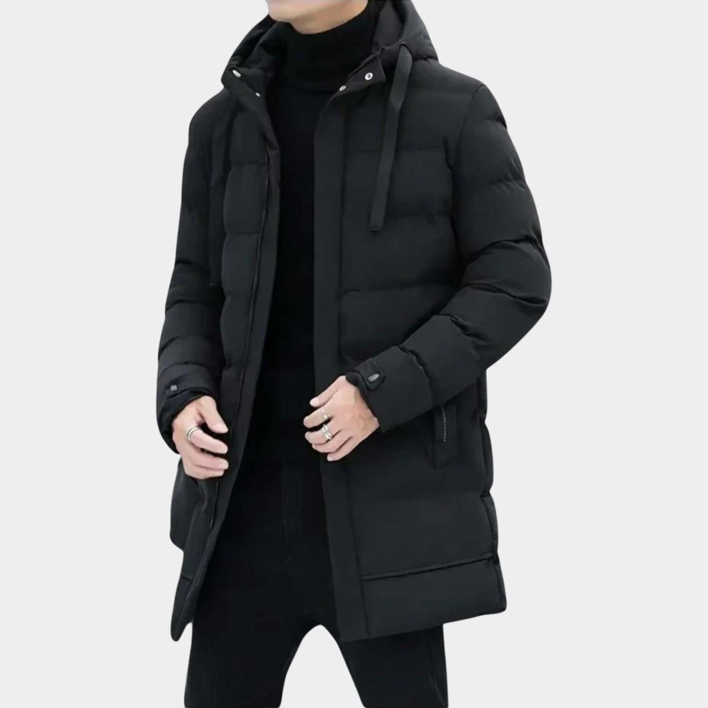 Insulated Hooded Longline Ski Coat | Zyphhra