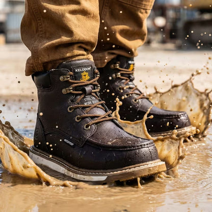 Protective Leather Work Boots | Zyphhra